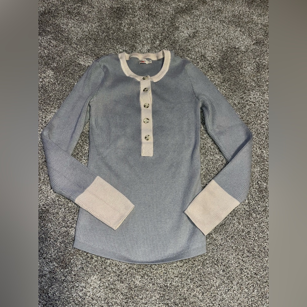 Small Faherty Thermal Cashmere Sweater Euc - image 1